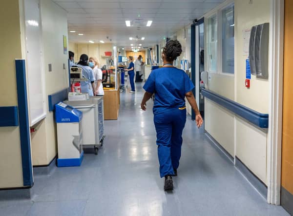 File photo dated 18/1/2023 of a NHS hospital ward, as nursing university applicants have fallen by 24%, leading to fears the reduction could exacerbate Scotland's NHS recruitment crisis.