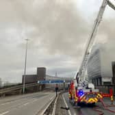 Newcastle's Central Motorway set to reopen fully this afternoon after a fire caused damage to a nearby building