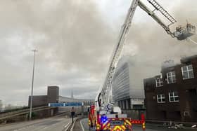Newcastle's Central Motorway set to reopen fully this afternoon after a fire caused damage to a nearby building