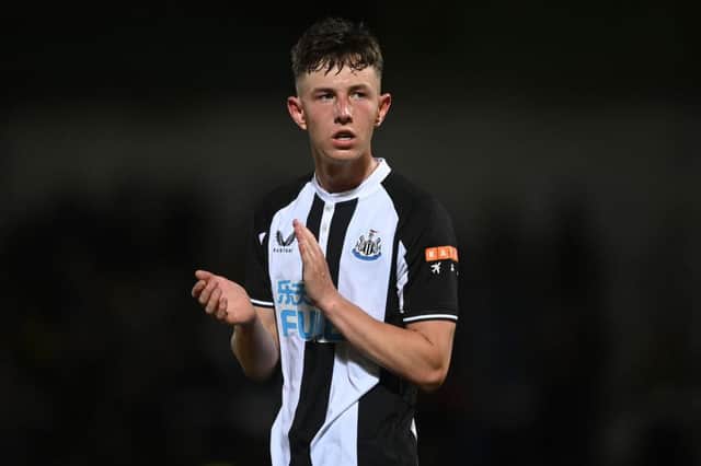 <p>Joe White has joined Hartlepool United on loan for the rest of the season (Photo by Michael Regan/Getty Images)</p>