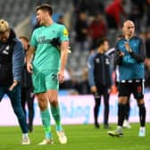 Nick Pope and Loris Karius (Photo by Stu Forster/Getty Images)