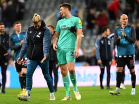 Nick Pope and Loris Karius (Photo by Stu Forster/Getty Images)