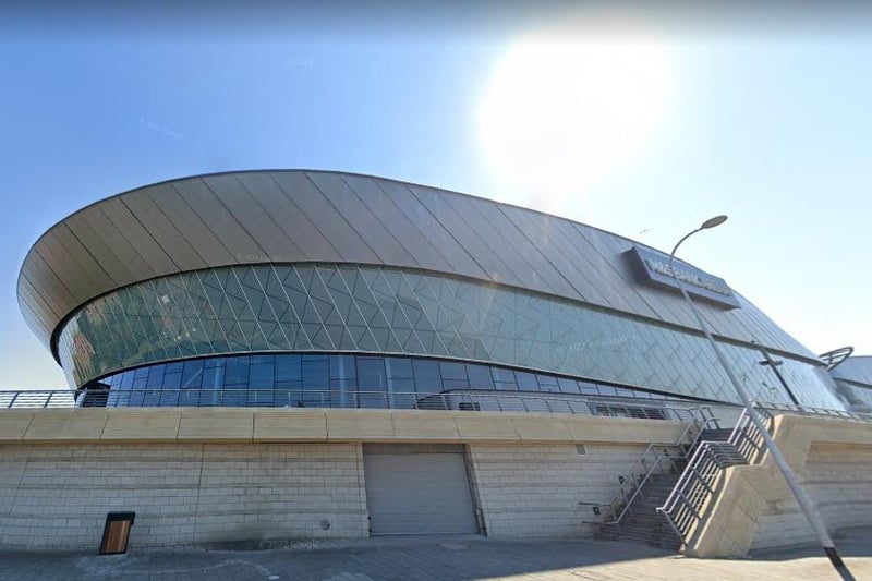 This arena on the banks of the Mersey has a capacity of 11,000.