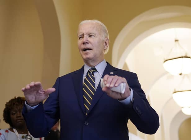 <p>US President Joe Biden speaks to media about the Democrats keeping the Senate before the Association of Southeast Asian Nations (ASEAN) summit in Cambodia. Picture: AP Photo/Alex Brandon</p>