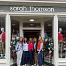 Sarah Thomson (L) at her store in Melrose, Scotland