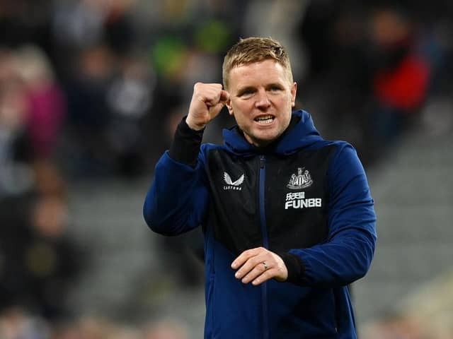 Newcastle United appointed Eddie Howe as their new head coach in November.  (Photo by Stu Forster/Getty Images)