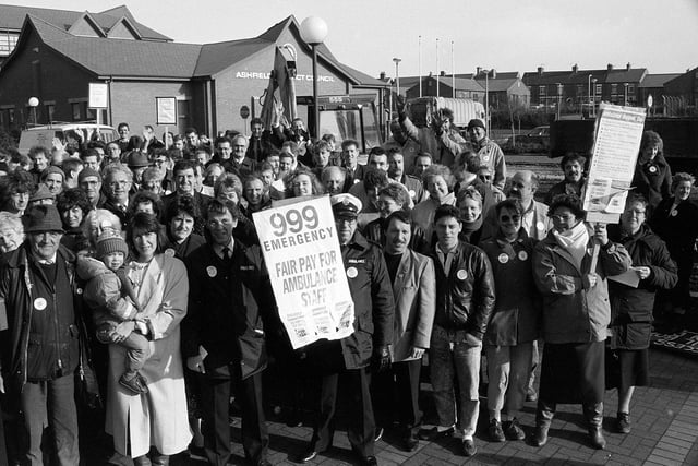 Kirkby Ambulance Service support rally in 1990 - did you go?