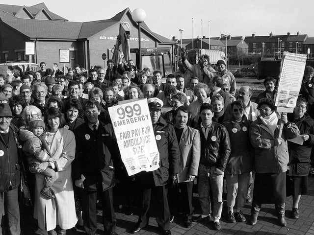 Kirkby Ambulance Service support rally in 1990 - did you go?