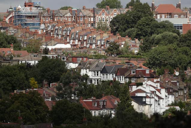 File photo dated 19/08/2014 of a view of houses in north London. Annual mortgage repayments are set to rise by £2,900 for the average household remortgaging next year, according to a think-tank. As the UK's "mortgage crunch" deepens, total annual mortgage repayments could rise by £15.8 billion by 2026, the Resolution Foundation said. Stickier-than-expected inflation has raised expectations that the Bank of England's base rate-rising cycle, which started in December 2021, will continue for longer. Issue date: Saturday June 17, 2023.