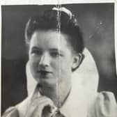 Resident at HC-One’s Fleming Court Care Home, Maisie Dalziel when she was younger working as a Nurse