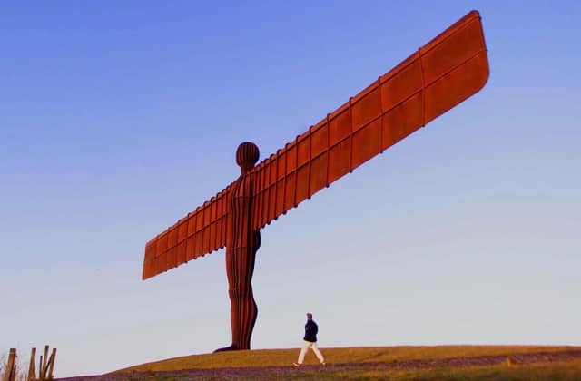 The 66 ft tall Angel of the North is Antony Gormley's best known work of art. Owen Humphreys/PA