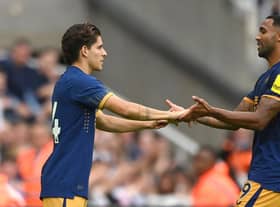 Newcastle striker Callum Wilson is substituted for Santiago Munoz during the pre season friendly match between Newcastle United and Athletic Bilbao at St James' Park on July 30, 2022 in Newcastle upon Tyne, England. (Photo by Stu Forster/Getty Images)