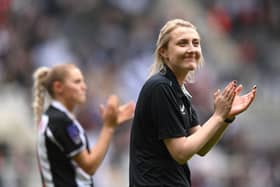 Newcastle United Women manager Becky Langley. (Photo by Stu Forster/Getty Images)