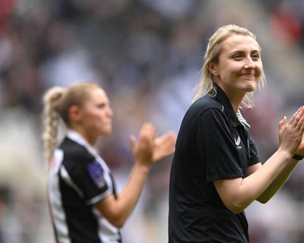 Newcastle United Women manager Becky Langley. (Photo by Stu Forster/Getty Images)