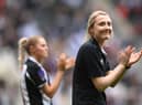 Newcastle United Women manager Becky Langley. (Photo by Stu Forster/Getty Images)