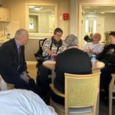 Ian Lavery speaking with residents