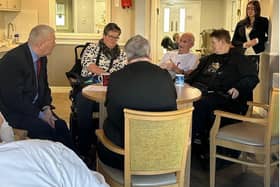 Ian Lavery speaking with residents