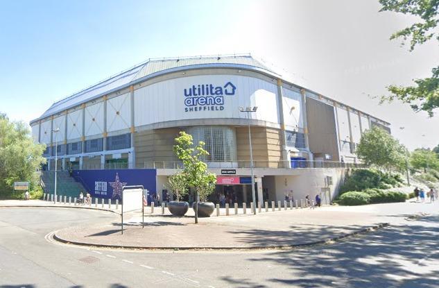 Sheffield's Utilita Arena has a capacity of 13,600.