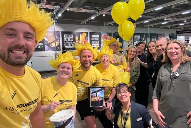 The team fundraising for YoungMinds