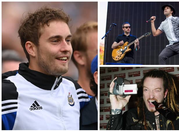 These are some of the top Newcastle artists and bands we love listening to. Sam Fender (Photo by Stu Forster/Getty Images), Maximo Park (Photo by Tristan Fewings/Getty Images) and Ginger Wildheart (Photo by Jo Hale/Getty Images).