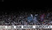 Newcastle United fans at St James's Park last month.