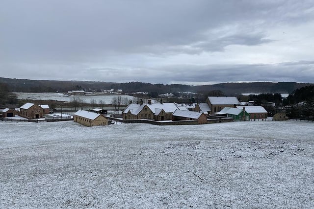The valley Beamish Museum sits in is ideal for snow and the site looked stunning!