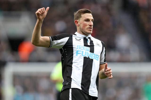 <p>Newcastle United striker Chris Wood </p>