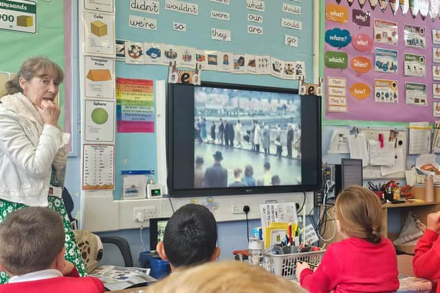 St Cuthbert’s Catholic First School pupils take part in the Lowry School Programme
