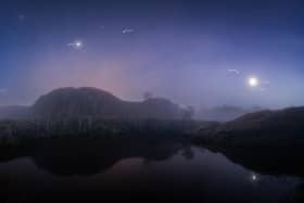 The six planets captured at Hadrian's Wall, Northumberland, by Dan Monk, Director of Astrophotography at Kielder Observatory