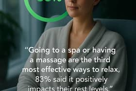Spa nad massage are named the thrid most effective forms of rest and relaxation for Brits.