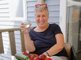 Karen Wright enjoying her holiday in Normandy