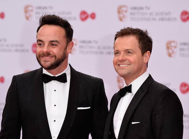 Television personalities Ant McPartlin, left, and Declan Donnelly.