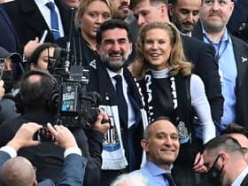 Newcastle United chairman Yasir Al-Rumayyan co-owner Amanda Staveley.