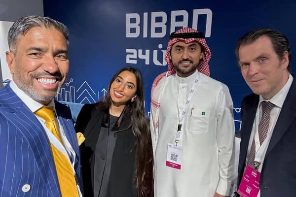 l-r Ammar Mirza CBE, Emon Shakoor (Blossom), Yousif Alghamdi (Aramco), Philipp Lemmerz (PWC)