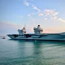 HMS Queen Elizabeth returned to Portsmouth on July 30 after spending several months in Rosyth for repairs.