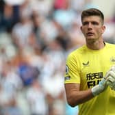 Nick Pope of Newcastle United during the Premier League match between Newcastle United and Nottingham Forest at St. James Park on August 06, 2022 in Newcastle upon Tyne, England. (Photo by Jan Kruger/Getty Images)