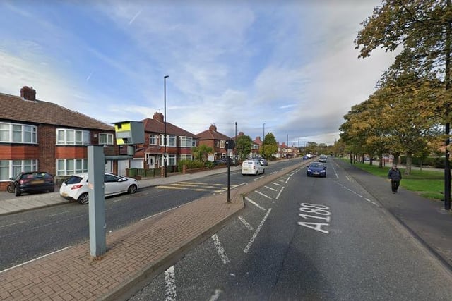 A 30mph speed camera can be found on the junction between Benton Road in North Tyneside and the smaller Fairways Avenue.