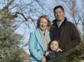 Epsom College head Emma Pattison, 45, her husband George, 39, and their daughter Lettie, seven. 