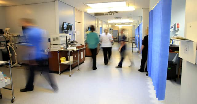 A ward at the Royal Liverpool University Hospital, Liverpool.