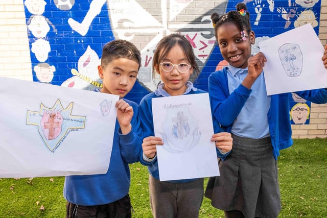 St Catherine's Catholic Primary pupils help design new school logo