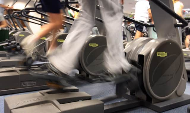 Gym members exercising in a Newcastle gym.