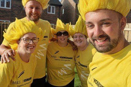 The five M&S Store Managers and Deputy Store Managers taking on the Great North Run