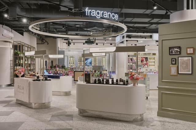 The new store offers a wide variety of fragrances.