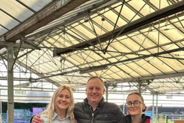 Charles Stubbs, Owner of family run British Garden Centres with his daughters Amy and Libby will open Heighley Gate Garden Centre on Saturday 8th March