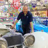 Curator Chris Lowe at the Lakeland Motor Museum in Cumbria
