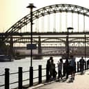 Newcastle Quayside New Year Laser show: What times are the shows, the best views across the city and where to park? (Photo by OLI SCARFF/AFP via Getty Images)