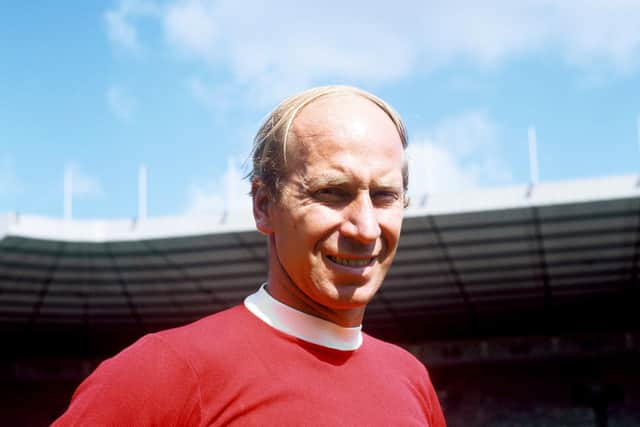 Sir Bobby Charlton was a mesmerising midfielder for Manchester United and a World Cup winner with England.