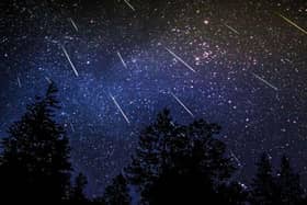 The Leonid meteor shower produces dozens of shooting stars.