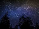 The Leonid meteor shower produces dozens of shooting stars.