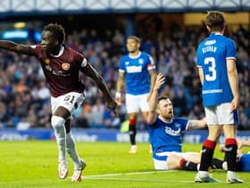 Garang Kuol salvages a point for Hearts against Rangers at Ibrox.